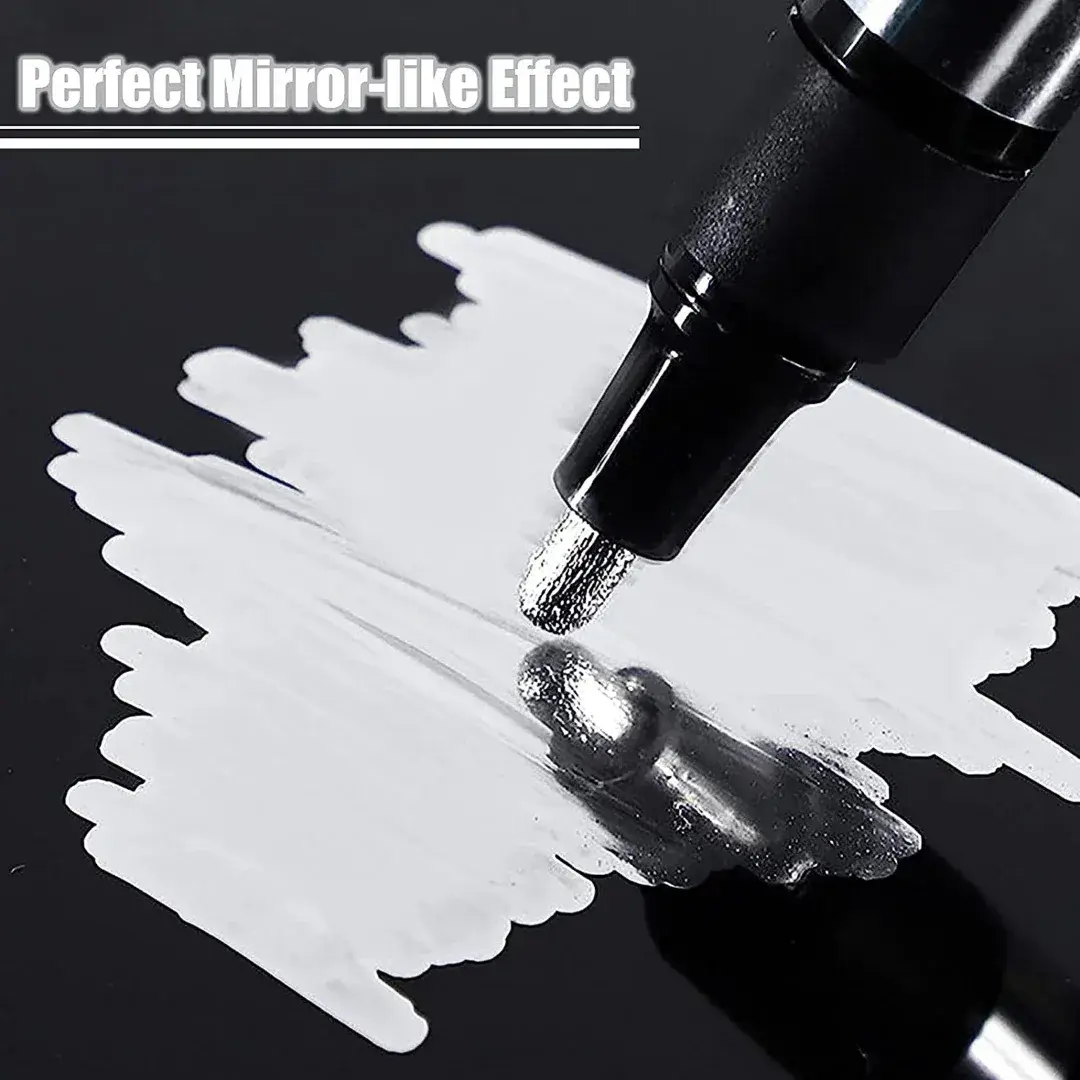 Permanent Chrome Silver marker for resin art