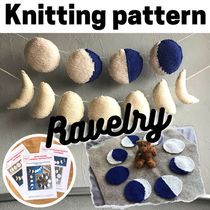 Ravelry Knitting Pattern: Moon Phases