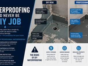 Why Waterproofing Should Never Be a DIY Job