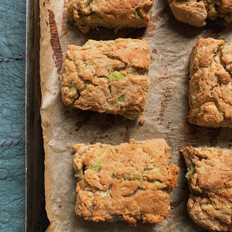 Wet Garlic & Cheddar Sourdough Biscuits