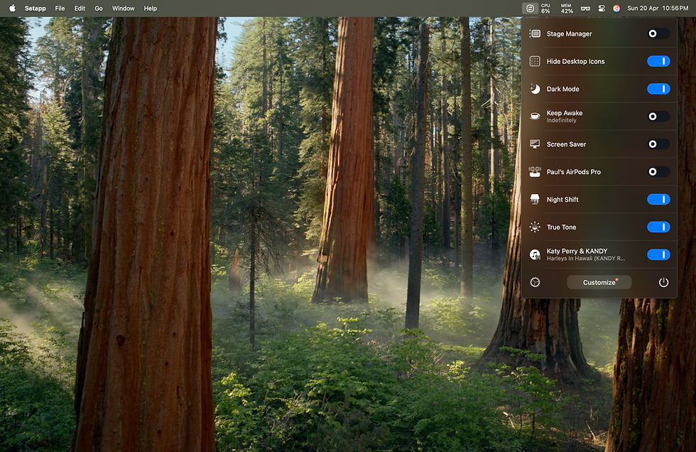 One Switch has a control center like feel but in a simpler design
