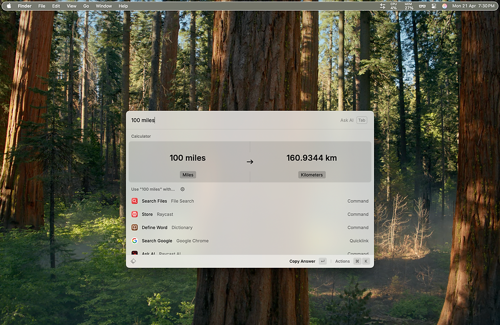 Easy unit conversion