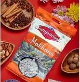 Plain Makhana NFP Sampoorna nuts plain makhana 250 g online Phool Makhana Raw Makhana