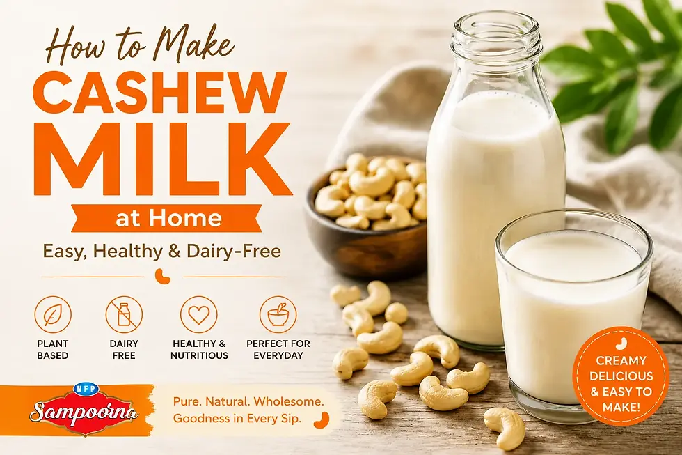 Cashew Nuts Milk Recipe