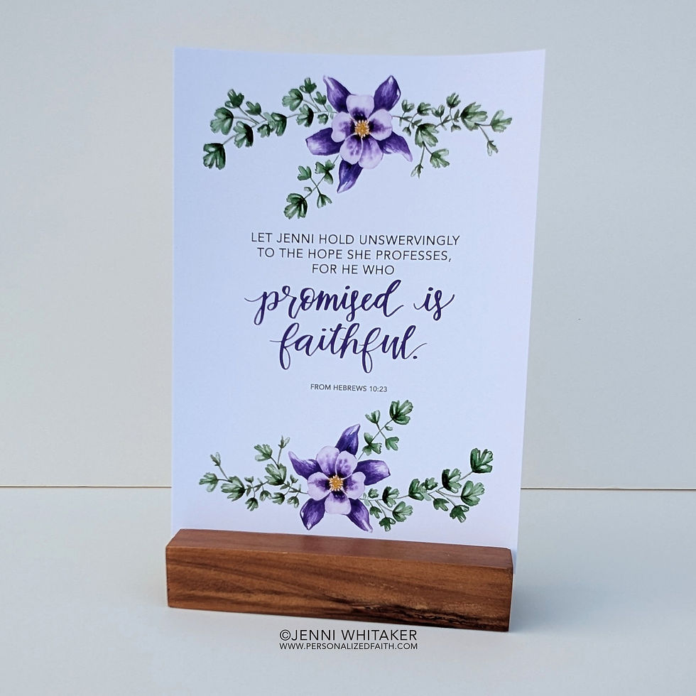 Thumbnail: Floral Personalized Verse Art Cards