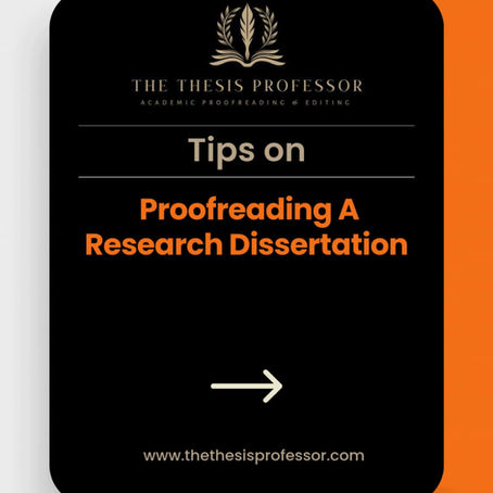 The importance of proofreading