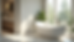 Close-up view of a luxurious bathroom with a freestanding tub and large windows