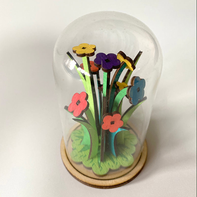 flowers in a jar