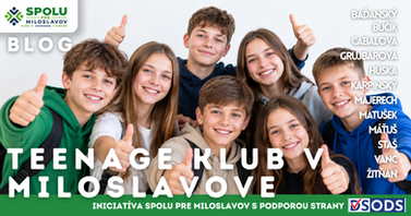 Teenage klub v Miloslavove. Štyri roky práce s mladými ľuďmi