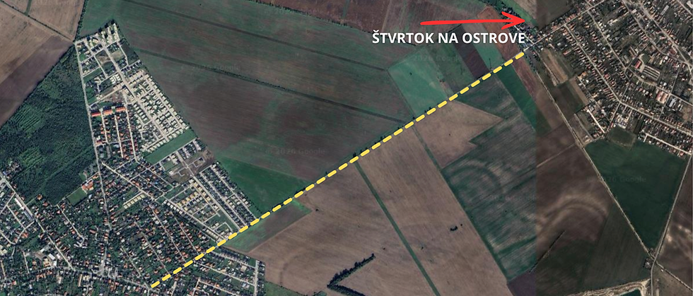 Cyklotrasa Štvrtok na Ostrove - m. č. Alžbetin Dvor