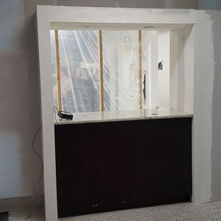Professional contractor working on building development