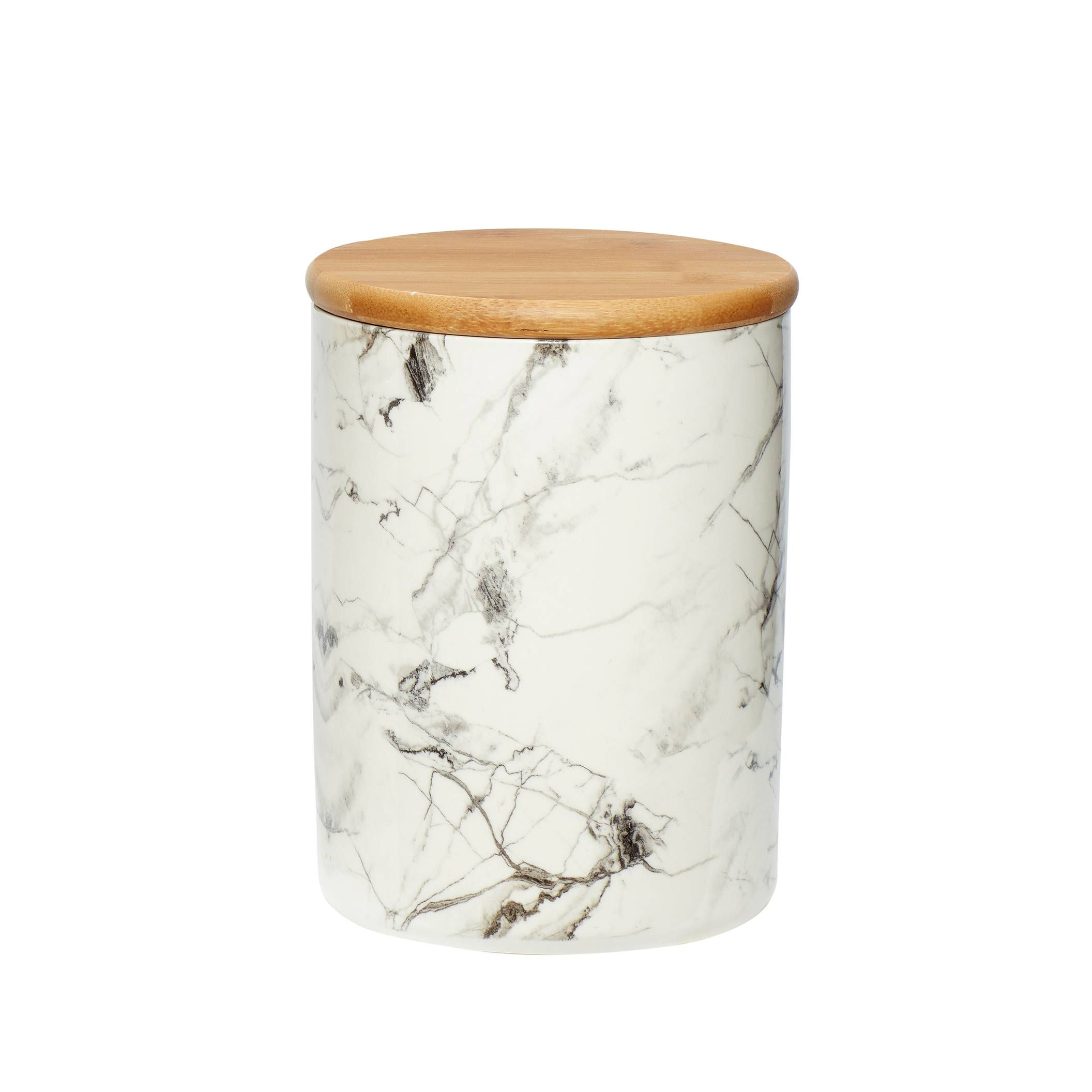 Marmeren pet met houten deksel: groot model