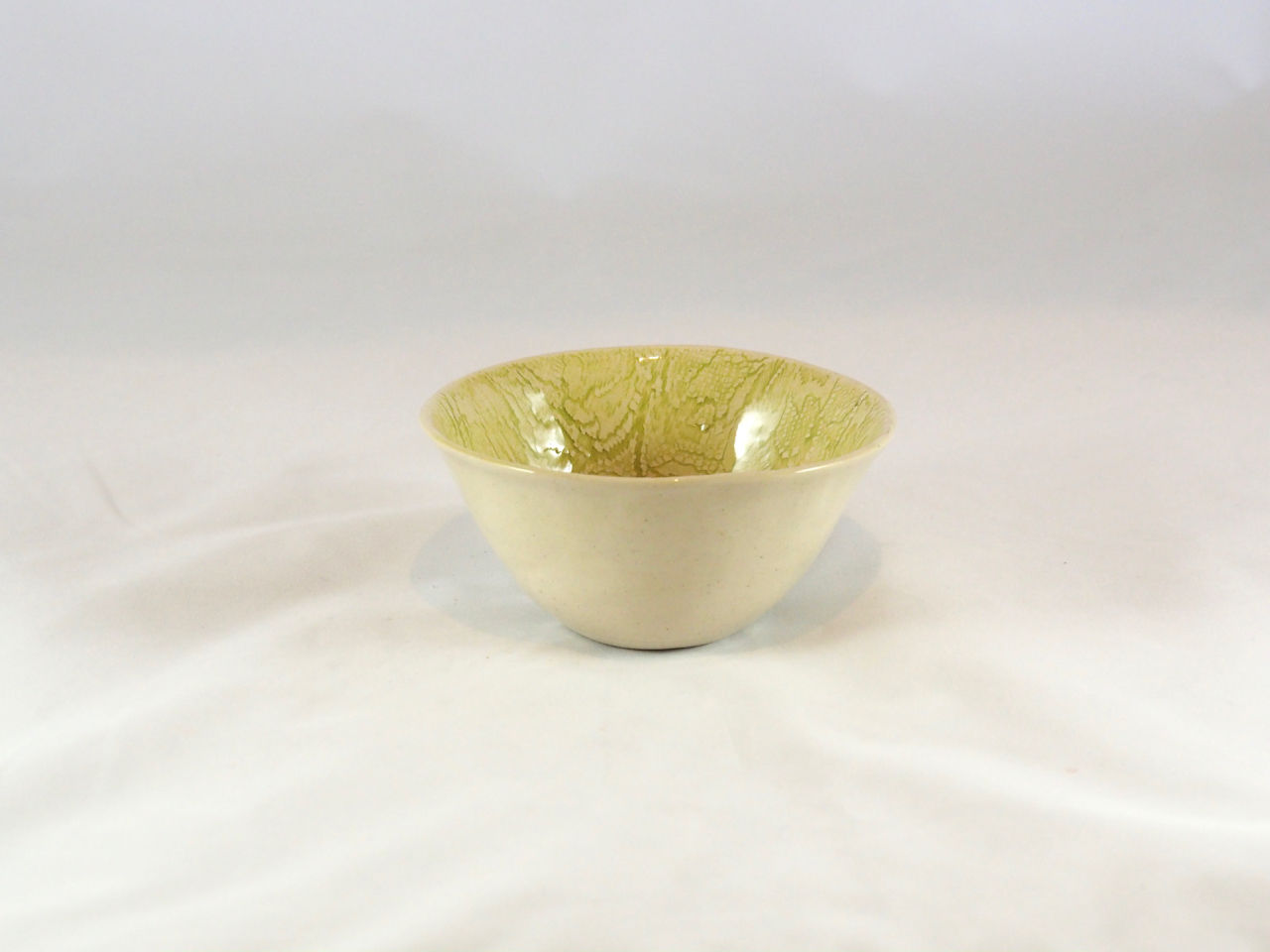Wonki Ware pudding bowl 15cm - lace - chartreuse