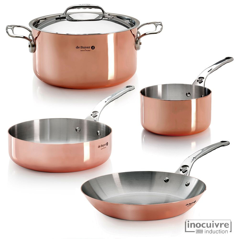 De Buyer - Copper Cookware Set of 4 - Prima Matera