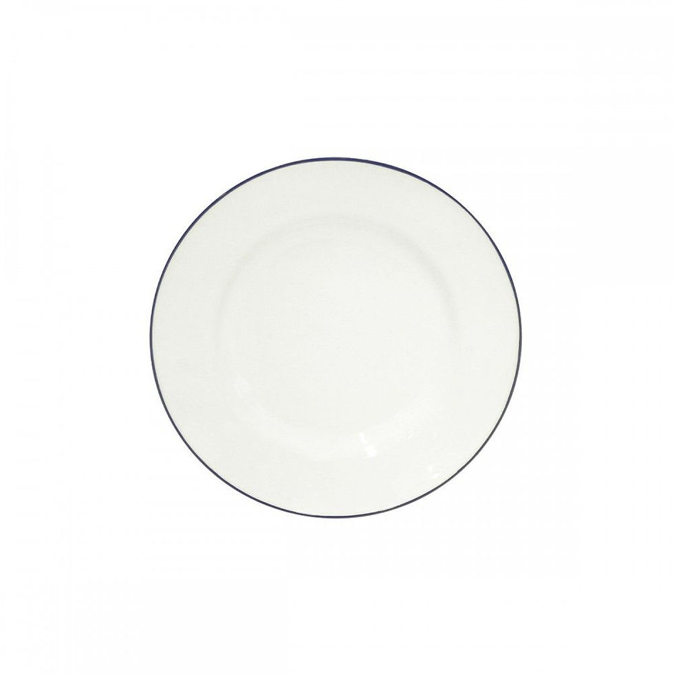 Beja White/Blue Salad Plate 23 cm