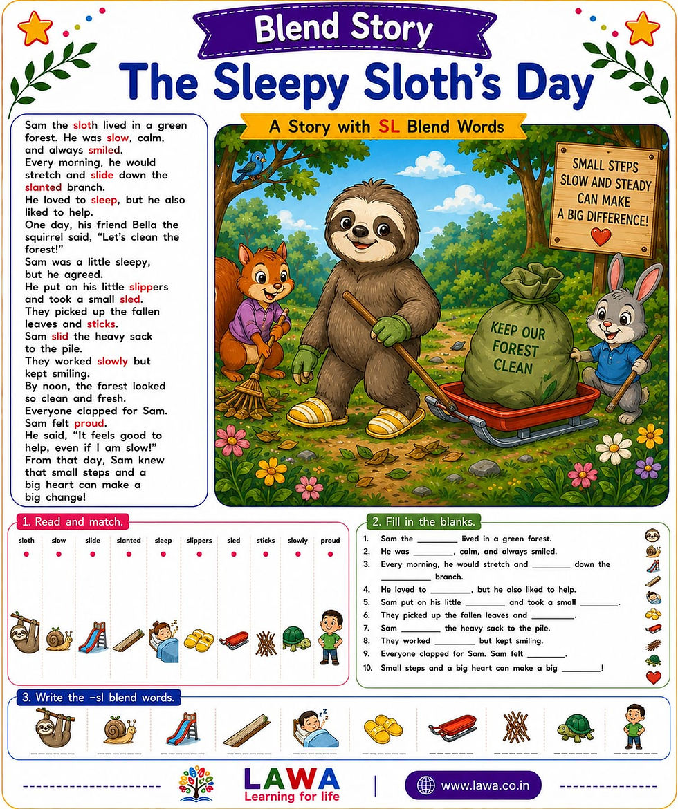 Blend Story - The Sleepy Sloth's Day