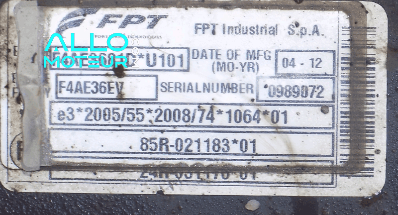 Moteur complet IVECO EUROCARGO 5.9 250 F4AE3681D