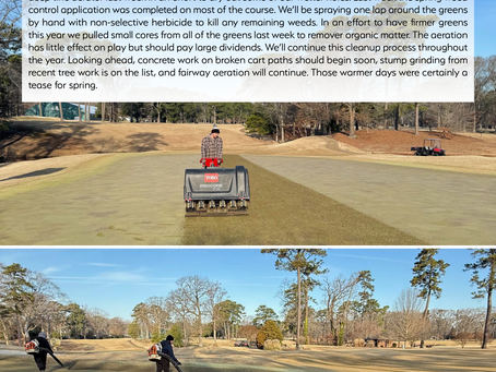 James River Country Club Golf & Greens Report