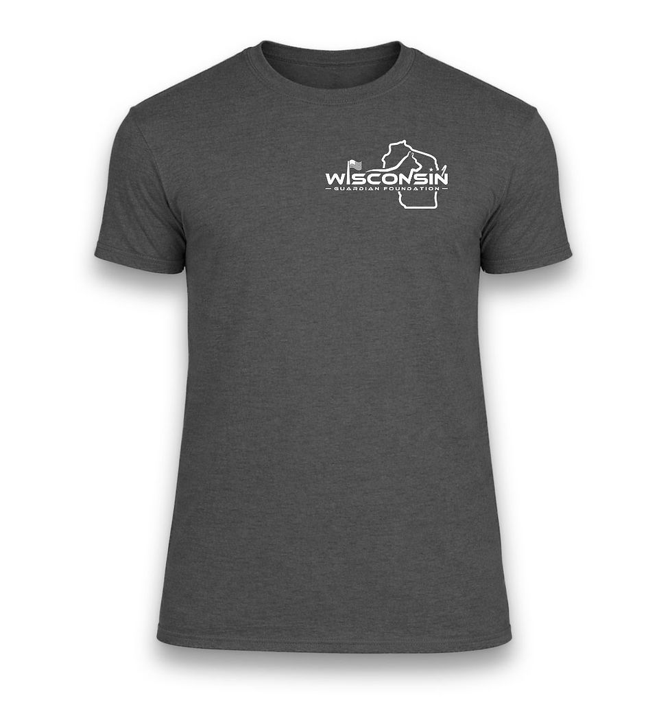 Thumbnail: Short Sleeve Tee - We Back The Brave - WI Guardian Foundation