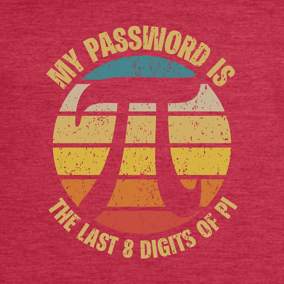 Thumbnail: My Password is the Last 8 Digits of Pi - Short Sleeve
