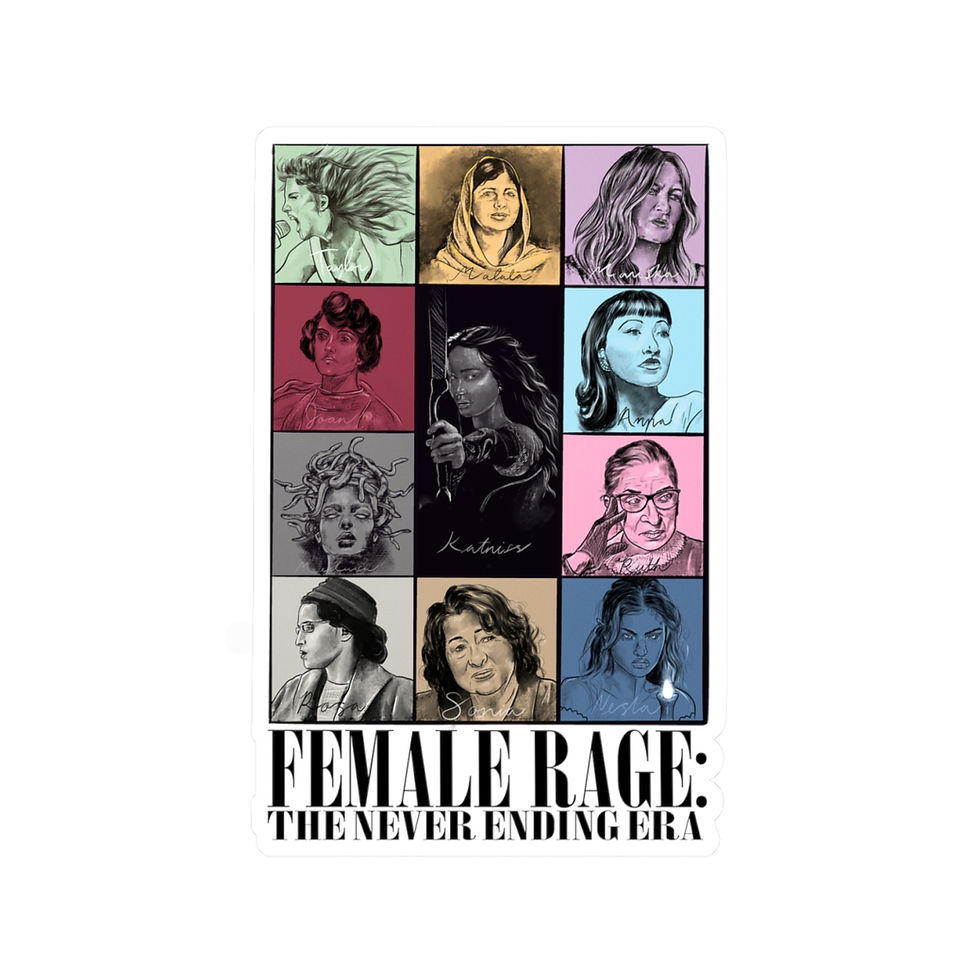 Thumbnail: Female Rage Kiss-Cut Vinyl Decals
