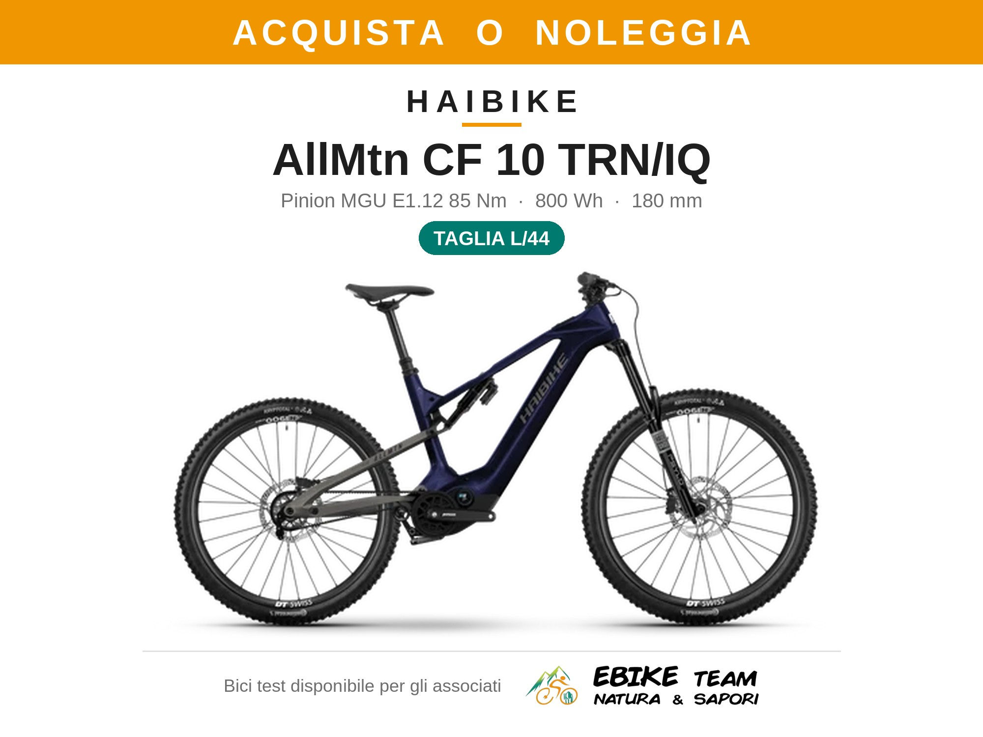 Haibike AllMTN CF10 TRN/IQ PINION 85 Nm Batt. 800Wh