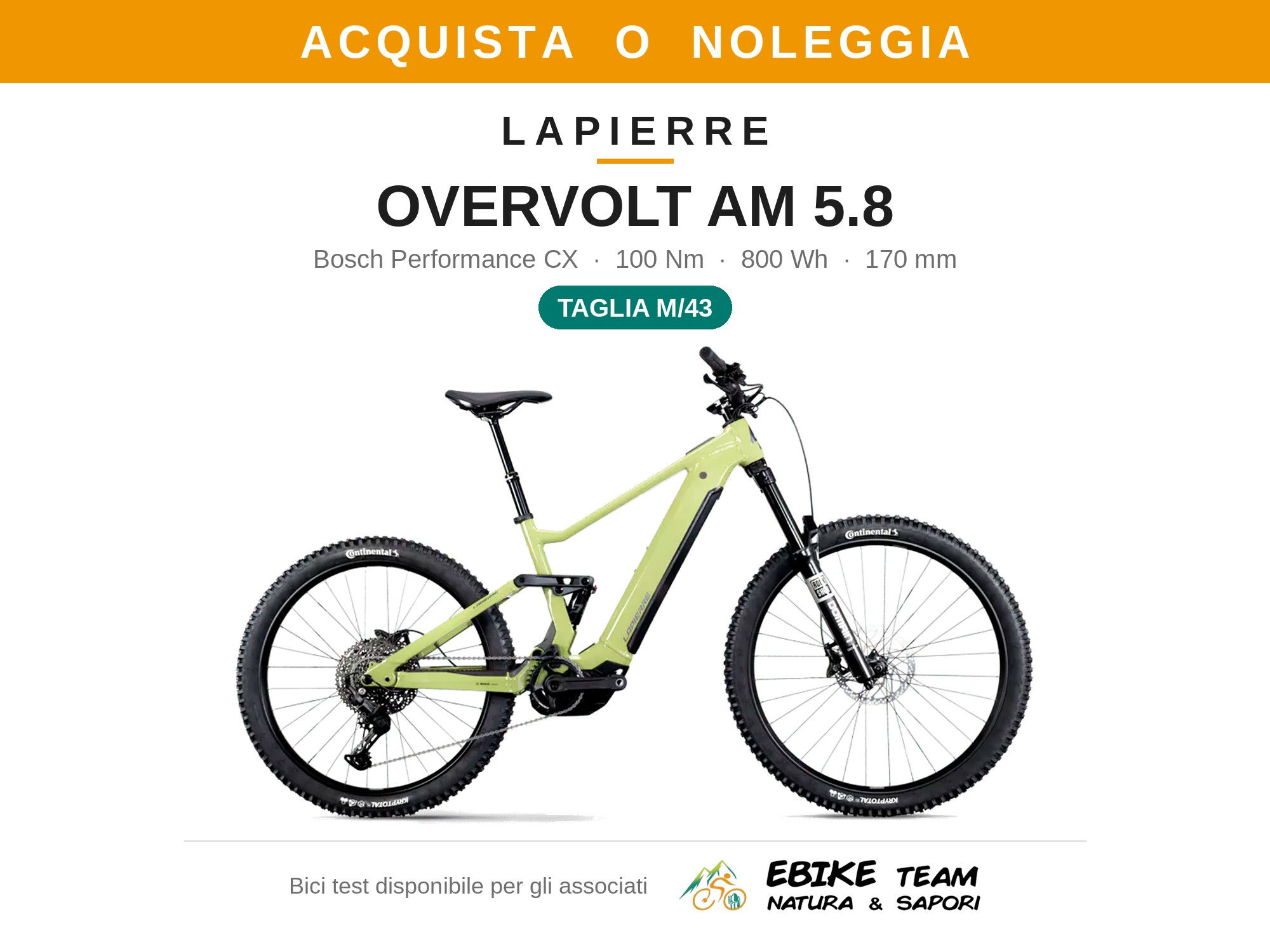 Lapierre Overlot AM 5.8 Bosch Cx 5 100Nm Bat. 800Wh