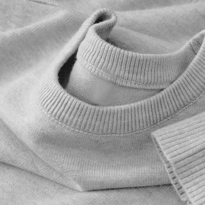 Thumbnail: Men's Long Sleeve Knit Pullover Sweater Classic Crewneck Sweater Soft Casual Swe