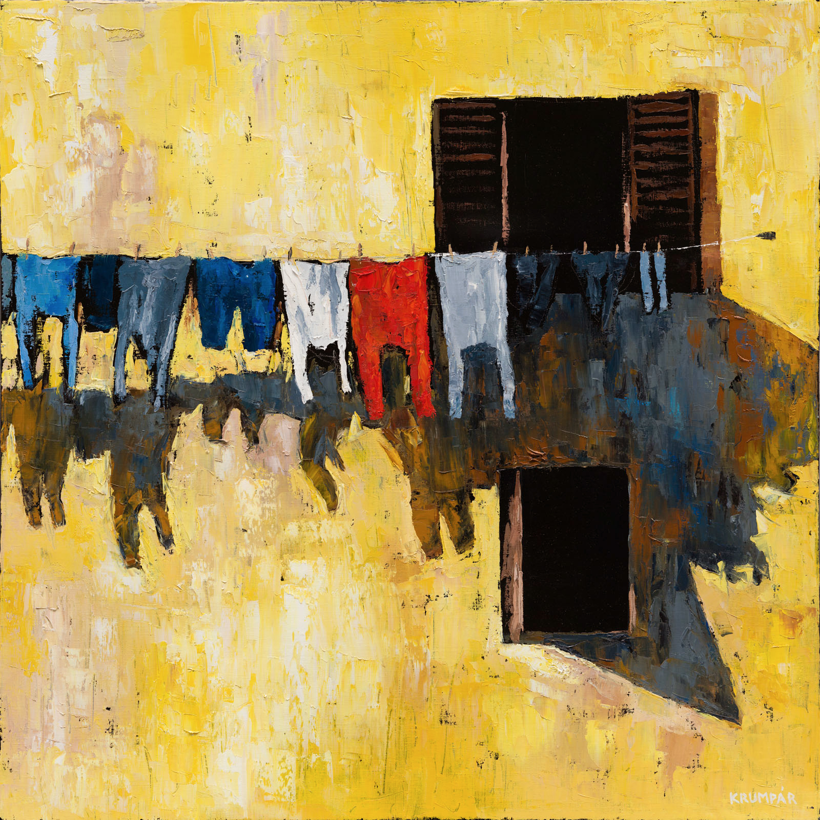 Laundry on a hanger