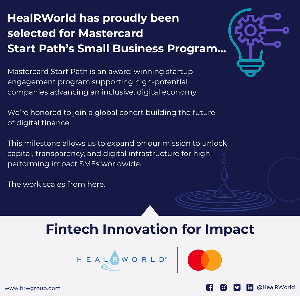 HealRWorld Mastercard Startpath