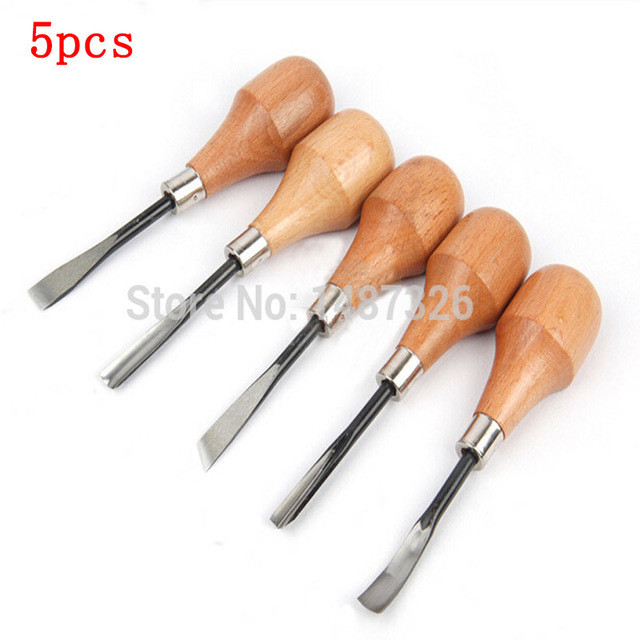 5pc woodpecker chisel carving set