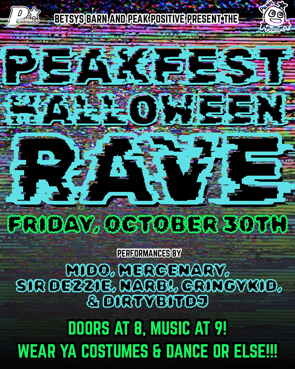 Peak fest Halloween rave