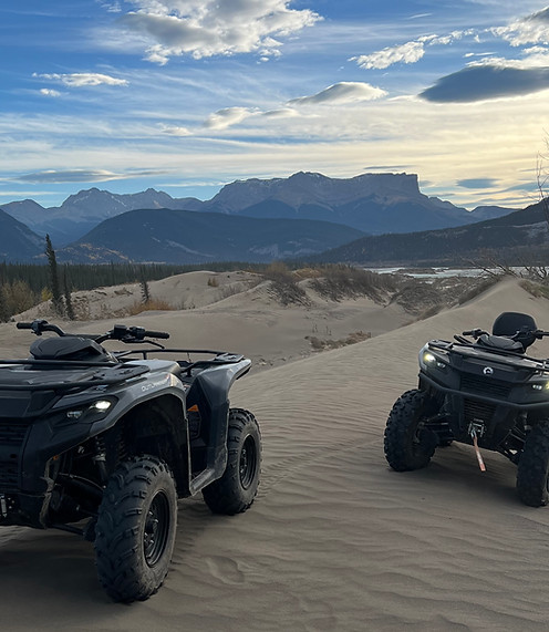Mountain ATV rental in Hinton Alberta – scenic off-road adventure view