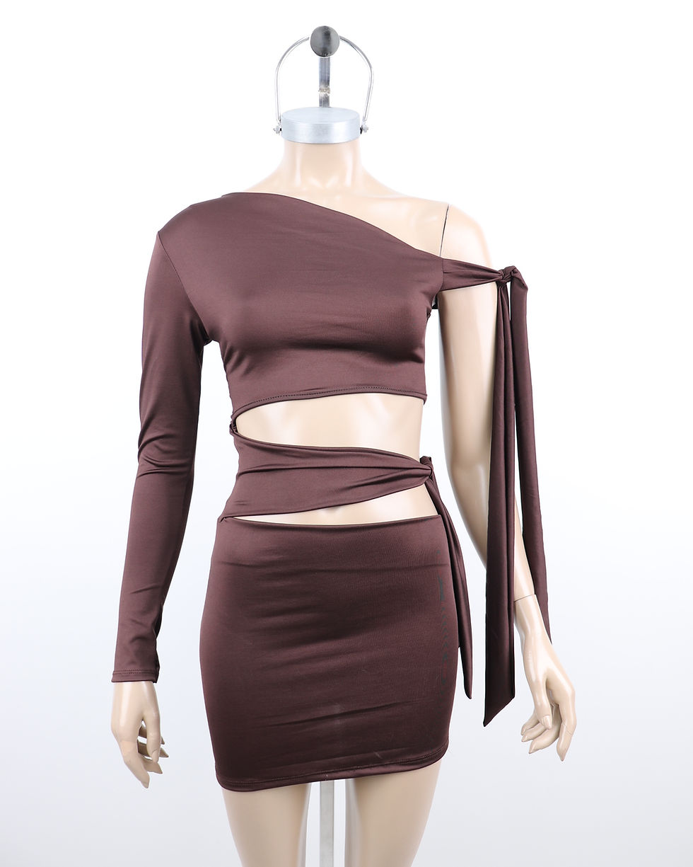 Miniatura: Vestido Micro Asimetrico p/Atar