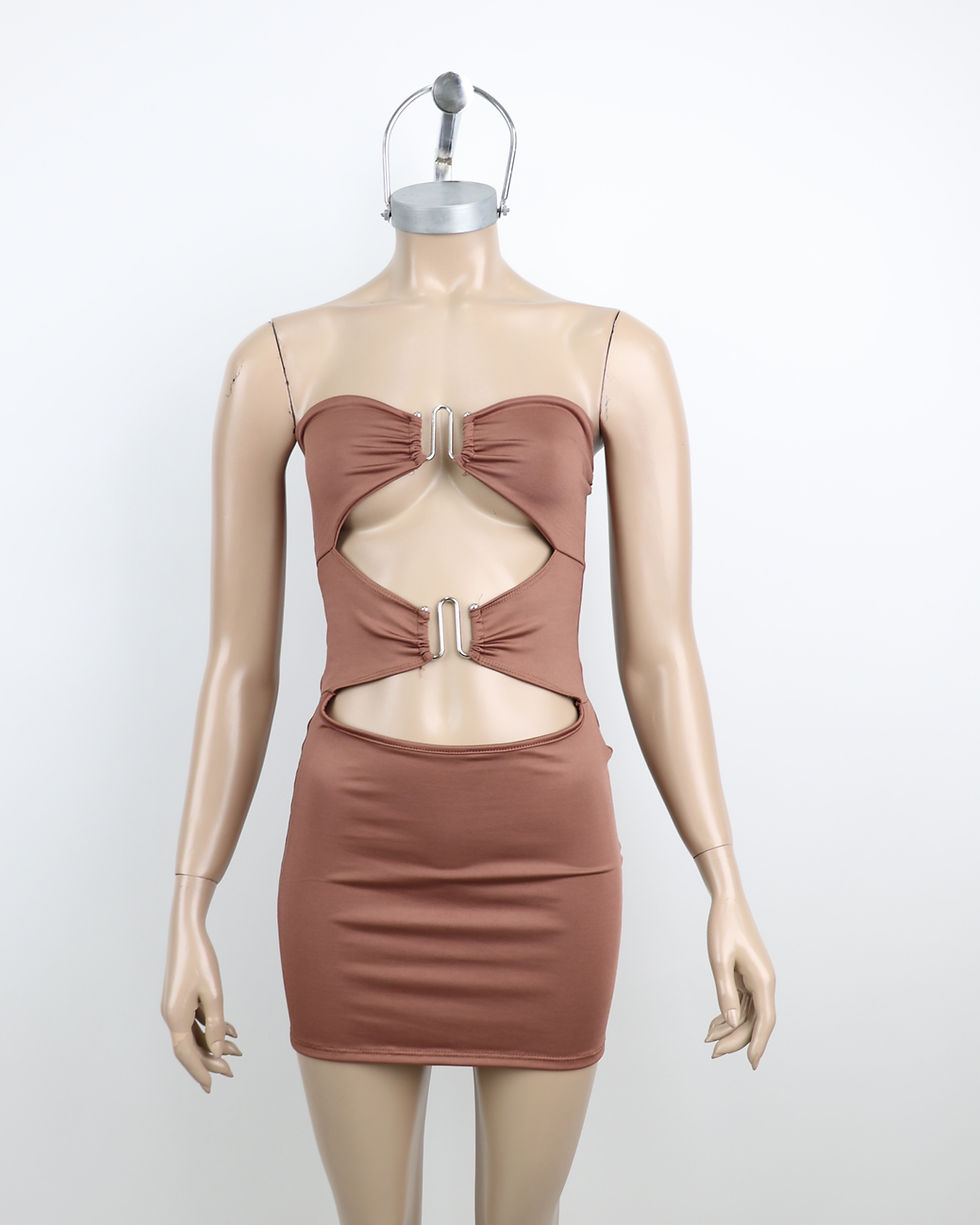 Miniatura: Vestido Micro Strapless c/Dos Herrajes
