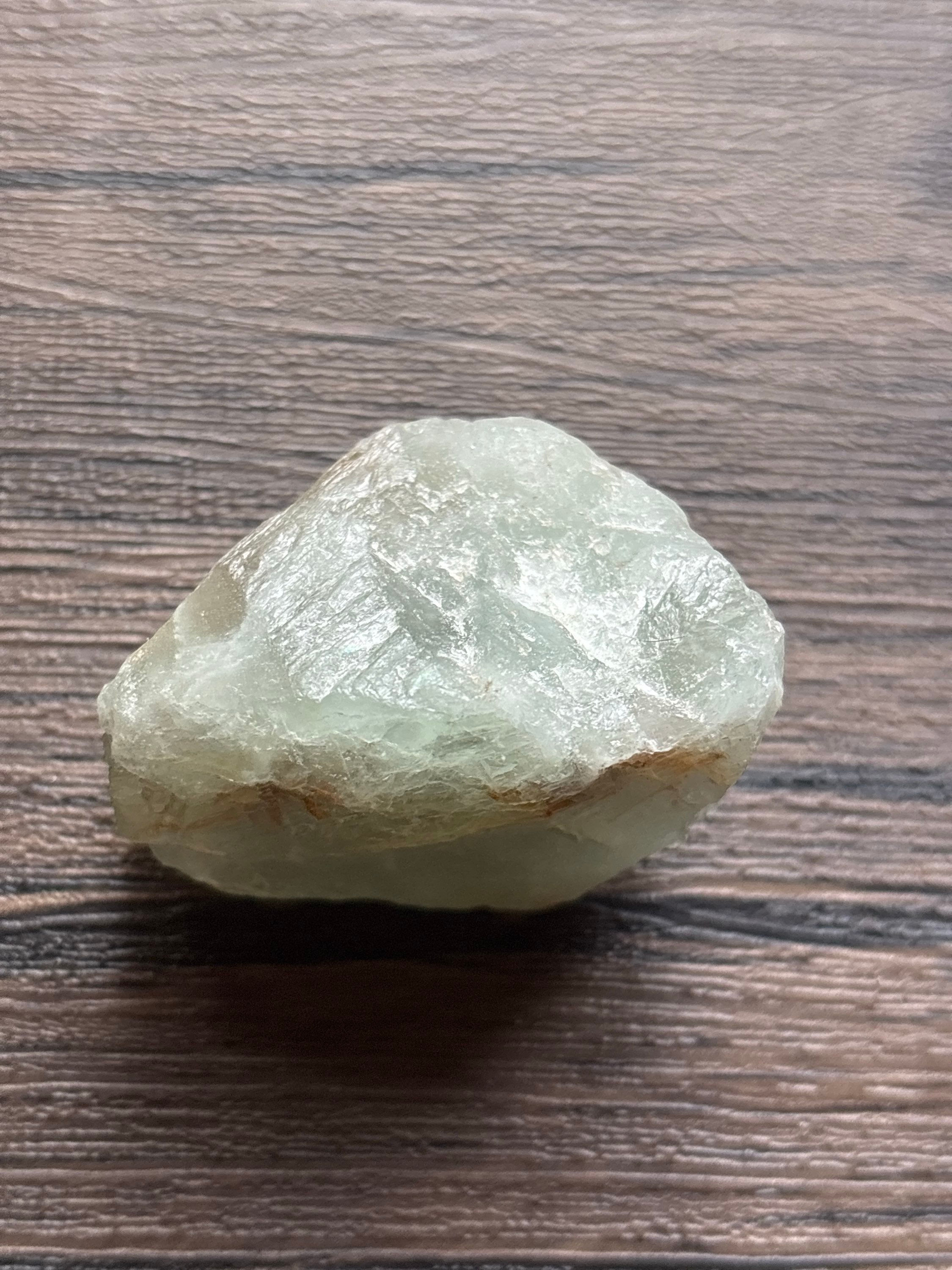 Green Calcite - clears stress, stagnant & negative energy, resentment A3