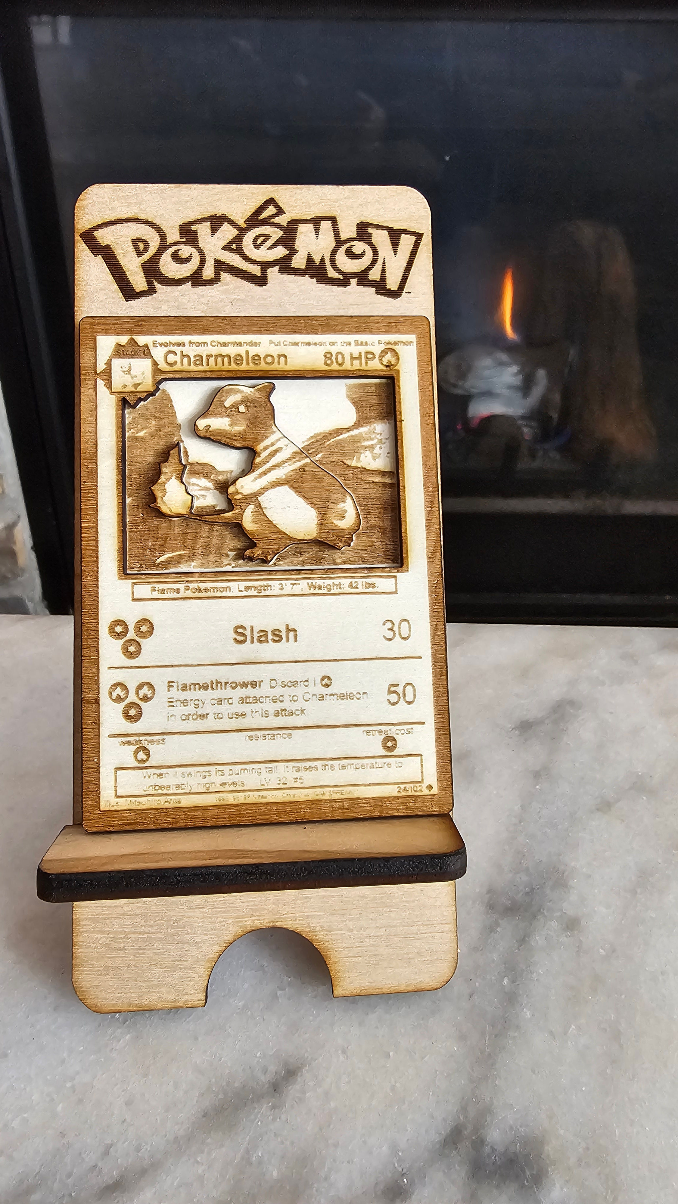 Charmeleon Wooden Pokémon Card