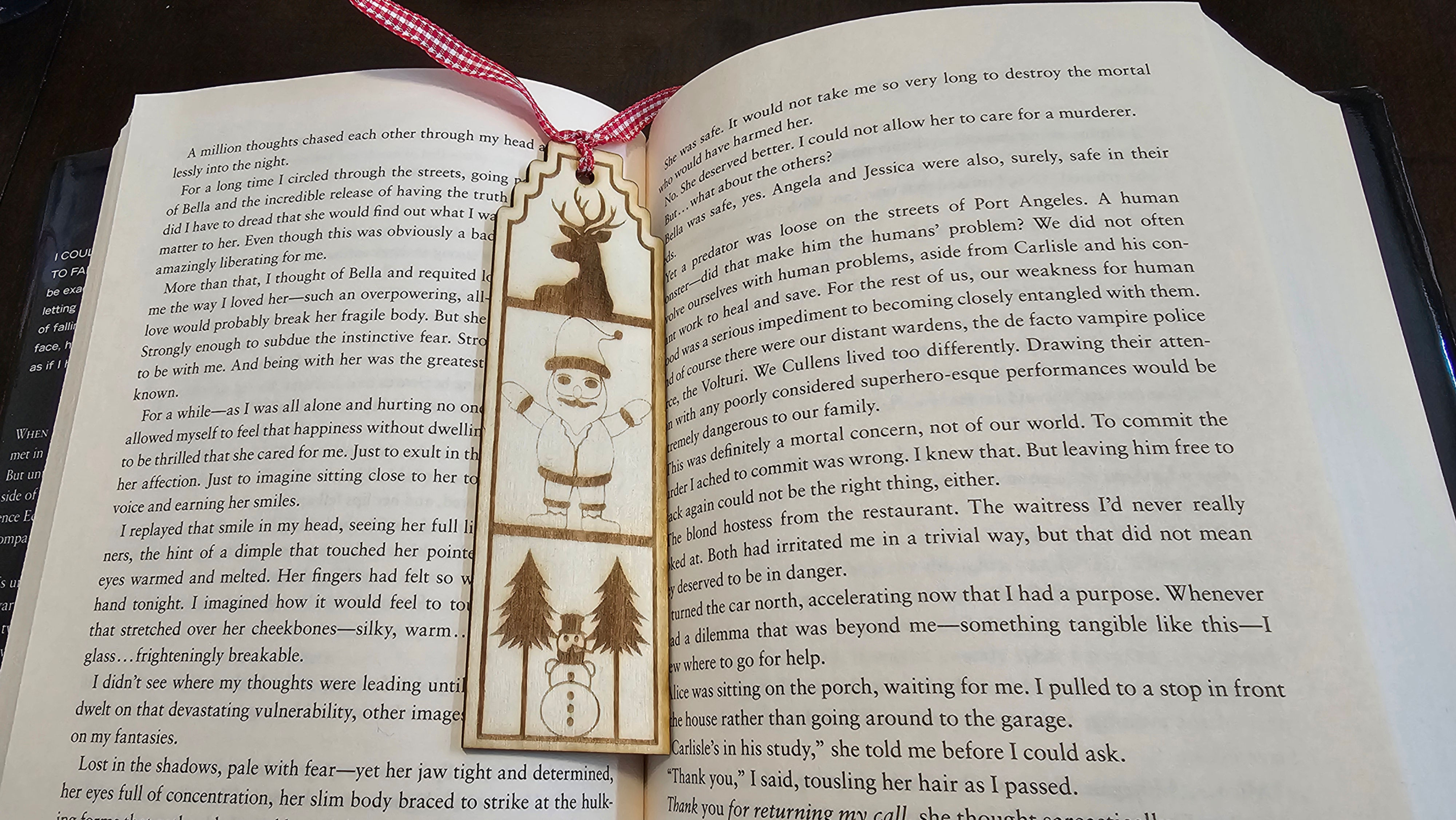 Christmas Wooden Bookmark