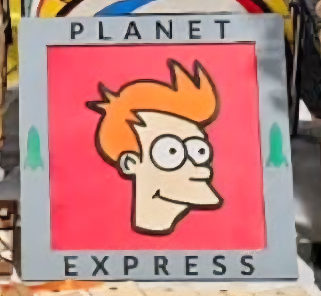Futurama - Fry - Wooden Stacked Sign