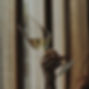 Woman gracefully holding a champagne glass, delicately tilting it to the side. Her poised gesture exudes elegance.