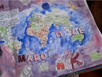 Rosa s’expose, élèves du collège Rosa Parks