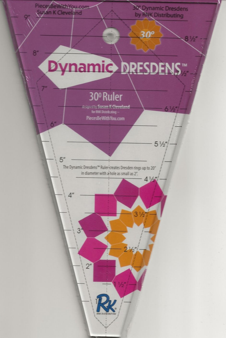 Dynamic Dresdens 30 degree Acrylic Ruler/Template