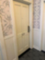 hotel room door