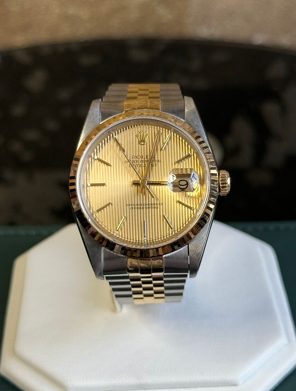 Thumbnail: Rolex Datejust 36mm two tone champagne tuxedo dial