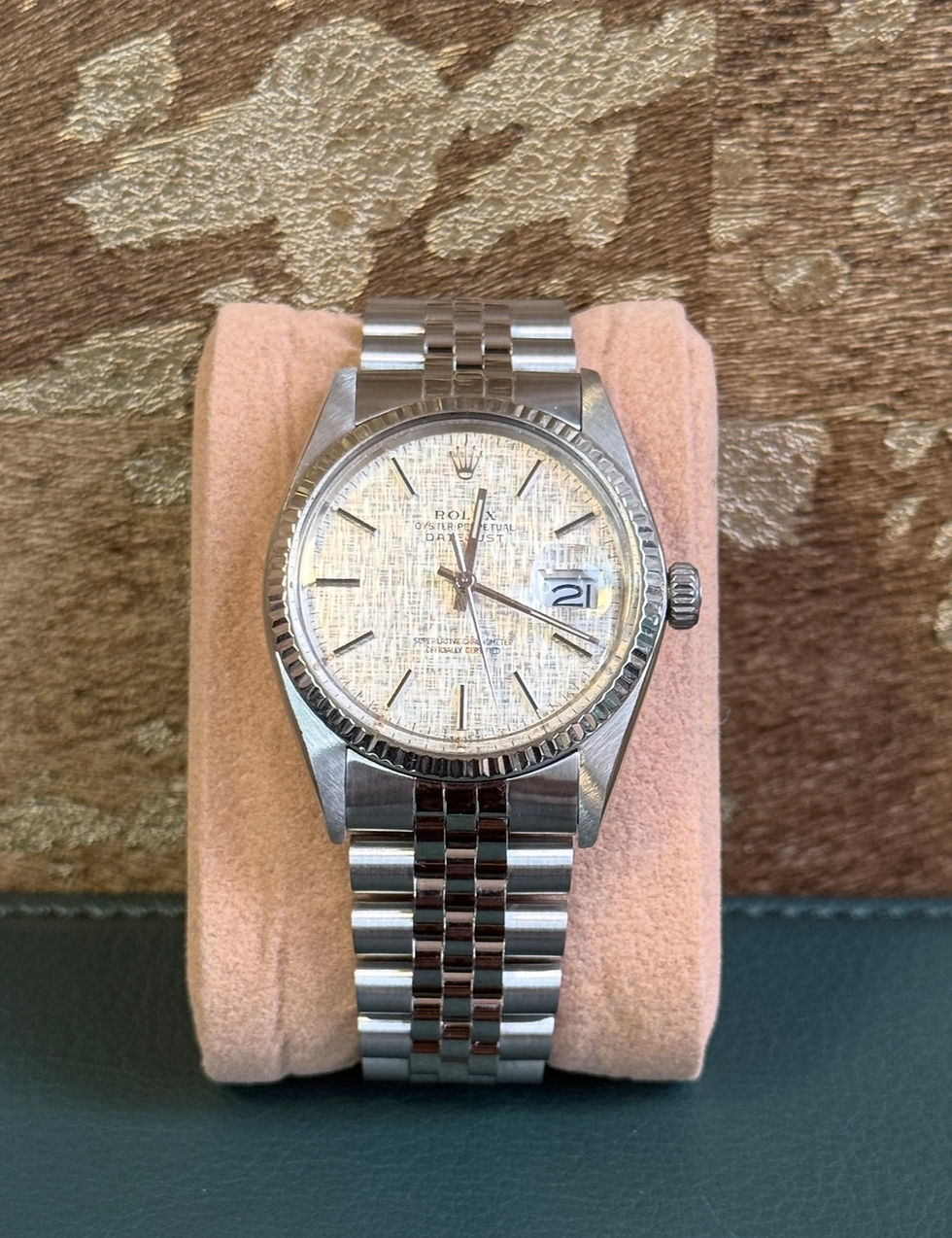 Thumbnail: Rolex Datejust 36mm steel linnen dial