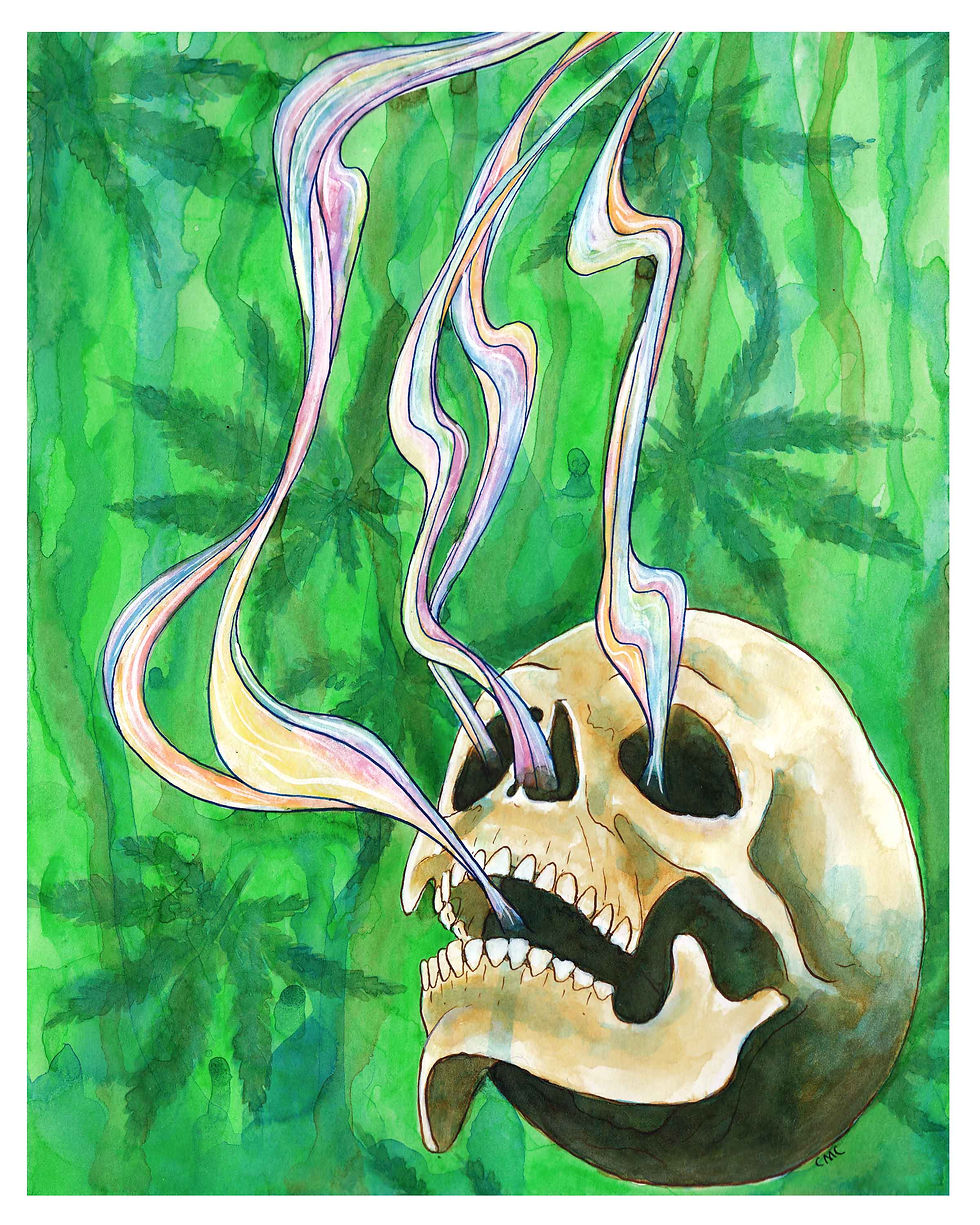 BakedSkull_InkwashPainting