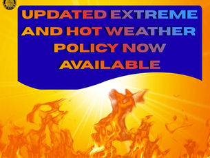 Hot Weather Policy Update