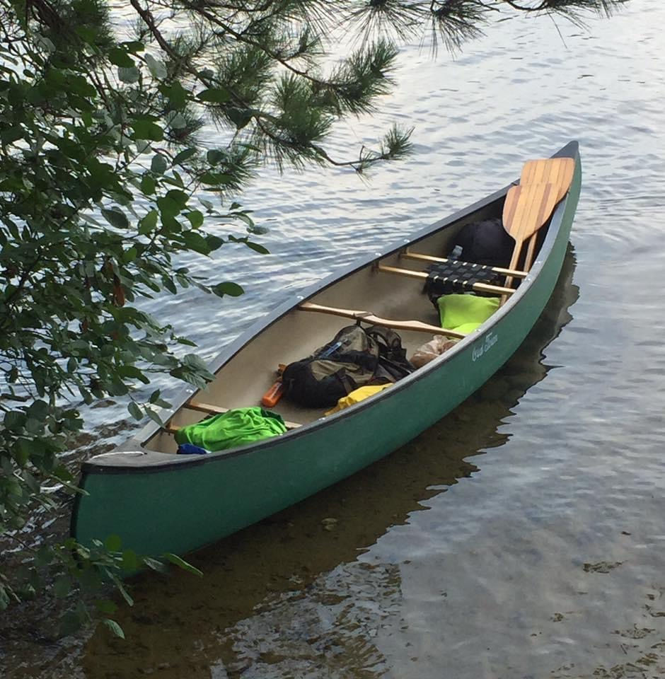 Canoe on the lake