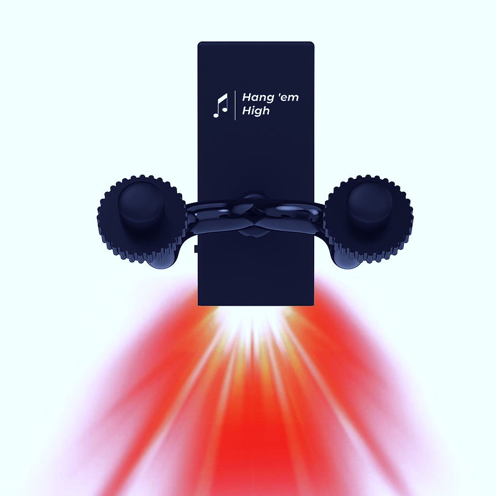 Thumbnail: LED lit wall mount guitar hanger