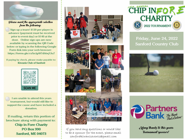11th Annual Chip in FORE Charity - Kiwanis Golf Tournament 6/24